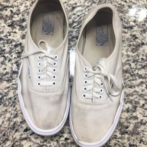 Creamy white vans